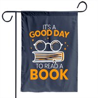 Drapeau de jardin 'C'est une belle journée pour lire un livre — Drapeaux décoratifs