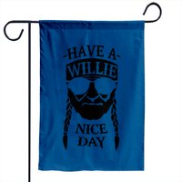 Drapeau de jardin Willie Nice Day — Drapeaux décoratifs