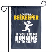 Drapeau de jardin Avertissement Apiculteur Si Vous Me Voyez Courir
