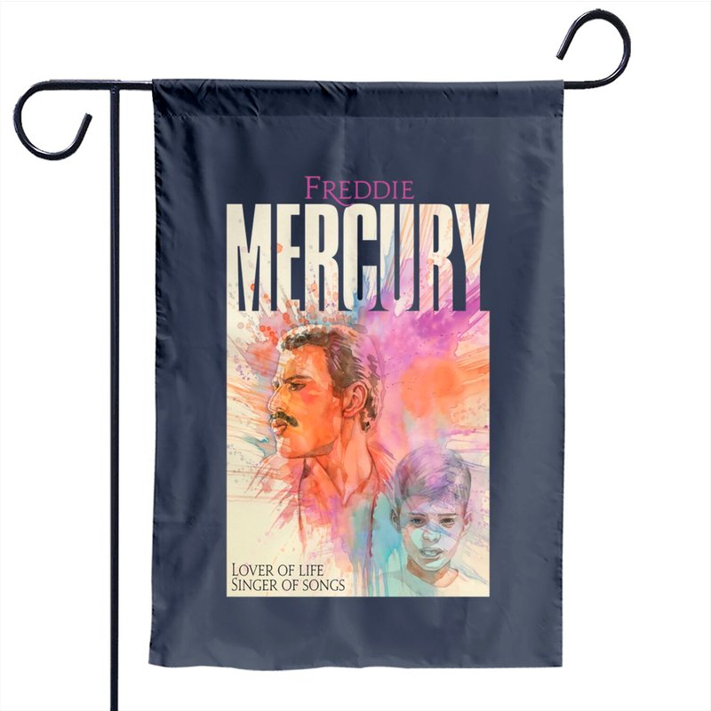 Lover Of Life Freddie Mercury Garden Flag for Outdoor Use — Decorative Flags