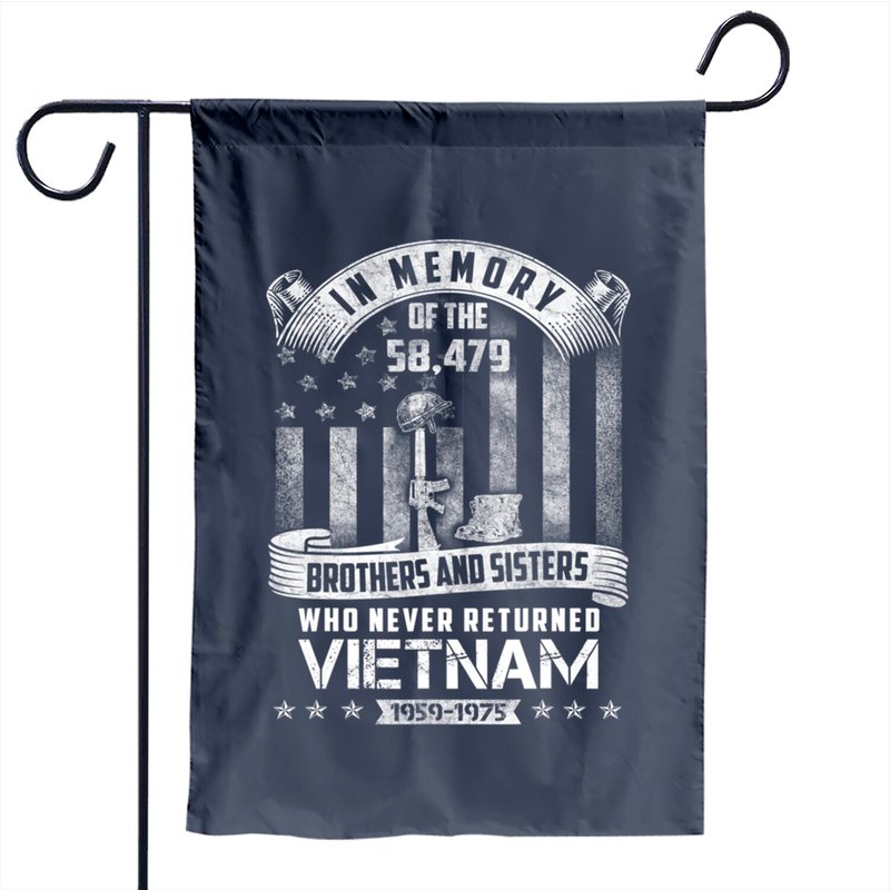 In Memory Of Vietnam Veteran Garden Flag — Decorative Flags