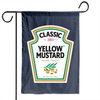 Yellow Mustard DIY Halloween Costume Garden Flag — Decorative Flags