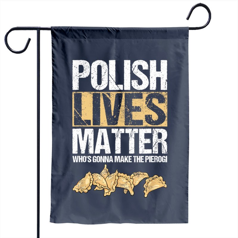 Pierogi Polish Lives Matter Garden Flag for Outdoor Use — Decorative Flags