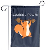 Squirrel Power Garden Flag for Outdoor Use