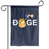 Dogecoin Hold To The Moon Crypto Meme Garden Flag — Decorative Flags
