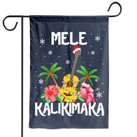 Mele Kalikimaka Merry Christmas Lights Garden Flag