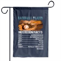 Baseball Player Garden Flag for Outdoor Use