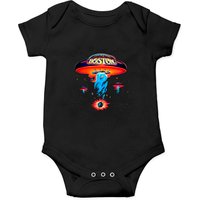 Boston Band Onesie Poster pour hommes - Noir Spaceship Rock Band — Bodys bébé