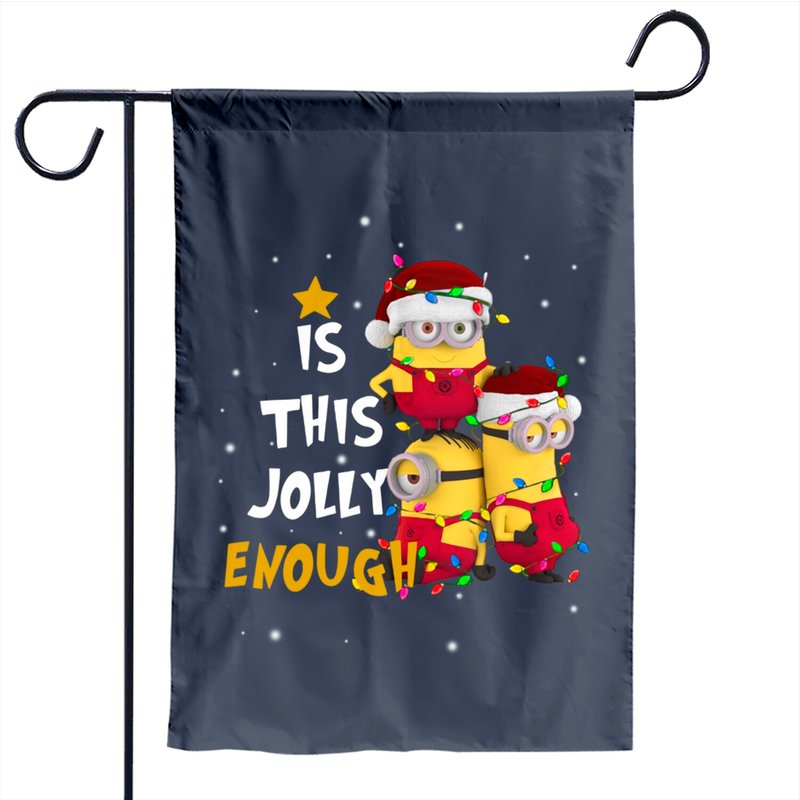 Drapeau de jardin de Noël Minion pour usage extérieur — Drapeaux décoratifs