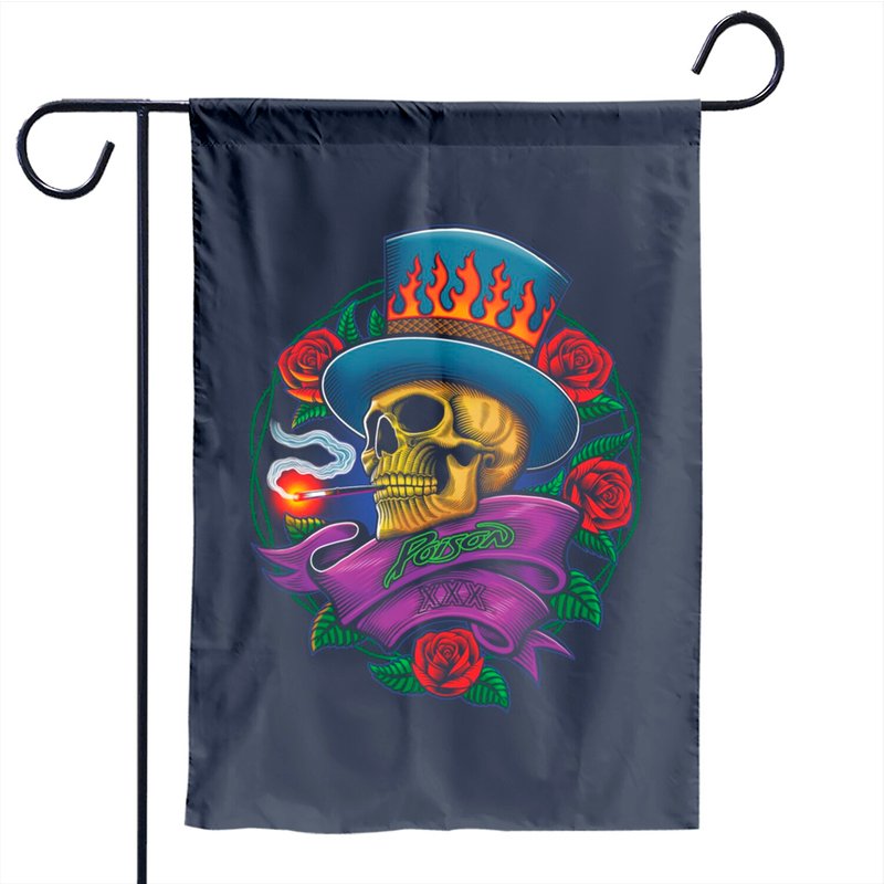 Poison Lit Garden Flag - Double-Sided Outdoor Flag — Decorative Flags