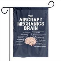 Drapeau de jardin Aircraft Mechanics Brain pour passionnés d'aviation — Drapeaux décoratifs