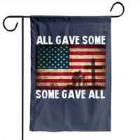 All Gave Some Some Gave All Veterans Garden Flag — Decorative Flags