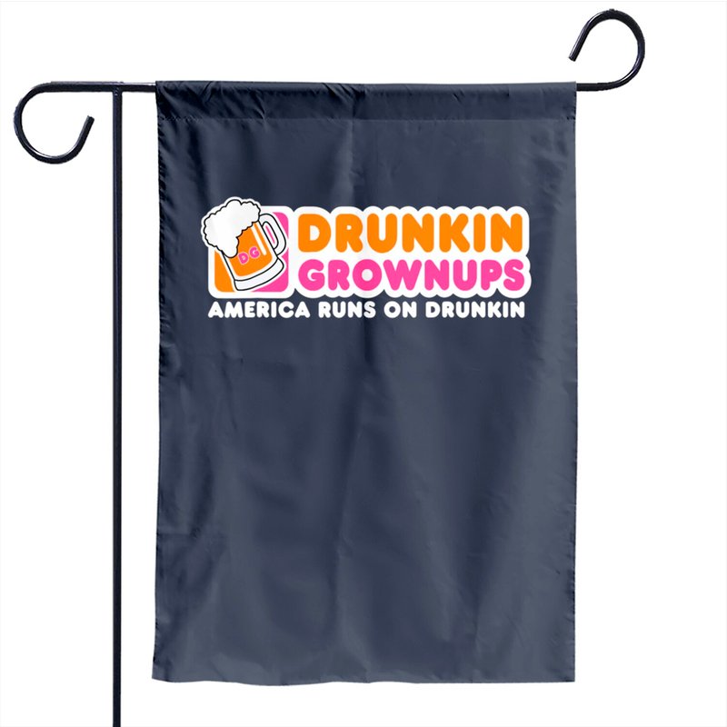 Drunkin Grownups Party Sarcastic Garden Flag — Decorative Flags