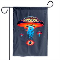 Boston Band Garden Flag - Spaceship Rock Band Design — Decorative Flags