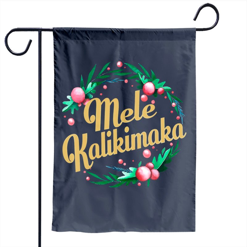 Hawaiian Merry Christmas Mele Kalikimaka Garden Flag — Decorative Flags