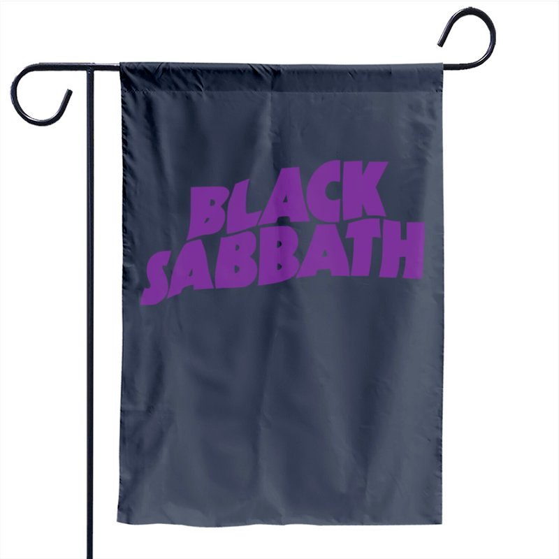 Black Sabbath Purple Logo Garden Flag