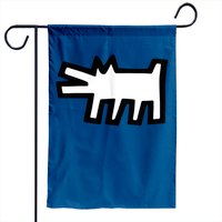 Keith Haring Garden Flag The Barking Dog Icon, 1990