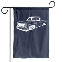 Vintage 73-87 Mini C10 Truck Garden Flag — Decorative Flags