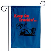 Truckin Garden Flag - Keep On Truckin Design — Decorative Flags