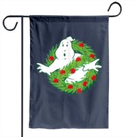 Drapeau de jardin Noël avec logo classique Ghostbusters
