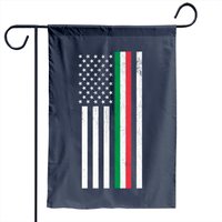 Drapeau de jardin italo-américain pour usage extérieur — Drapeaux décoratifs