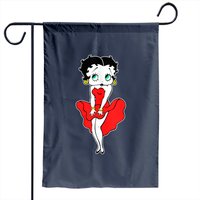 Drapeau de jardin Betty Boop Vintage Robe Soufflante — Drapeaux décoratifs