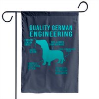 Cartoon Dachshund Garden Flag - Funny Weiner Dog Design — Decorative Flags