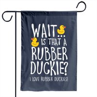 Drapeau de jardin I Love Rubber Duckies - Amateur de canards
