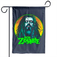 Drapeau de jardin Rob Zombie Circle Face pour usage extérieur