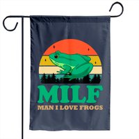 Drapeau de jardin Man I Love Frogs Milf pour usage extérieur