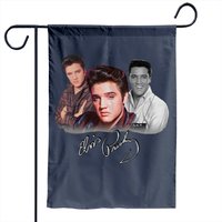 Drapeau de jardin Elvis Presley Amateur de Musique - Impression Recto Verso