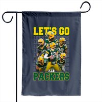 Drapeau de jardin Let's Go Packers - Impression double face — Drapeaux décoratifs
