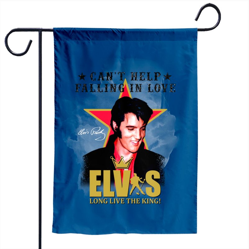 Elvis Presley Can't Help Falling In Love Garden Flag — Decorative Flags