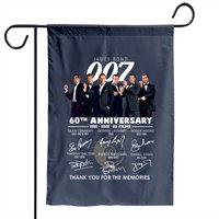 James Bond Anniversary Garden Flag for Outdoor Use