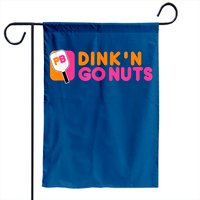 Pickleball Garden Flag Dink'n Go Nuts Paddle — Decorative Flags