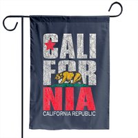 California Bear Garden Flag - Vintage California Republic Design