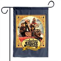 Frogtown Country Christmas Men Jug Band Emmet Otter Garden Flag — Decorative Flags