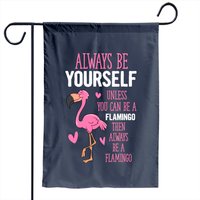 Flamingo Puns Garden Flag for Outdoor Use