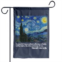 Vincent Garden Flag Starry Night by Vincent Van Gogh