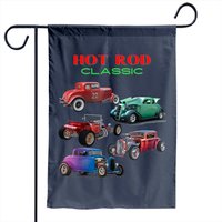 Classic Hot Rod Antique Car Garden Flag