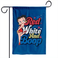 Betty Boop Red White And Boop Garden Flag
