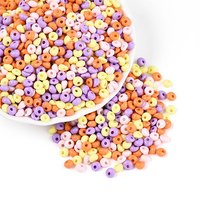 Perles Acryliques Opaques en Forme de Goutte, Lilas, 5x5x3mm, Trou de 1.5mm — Perles à bijoux