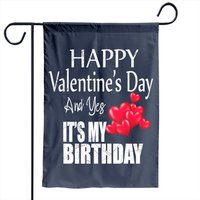 Happy Valentine's Day Birthday Garden Flag