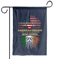 Drapeau Irlandais American Grown Irish Roots pour le Jardin — Drapeaux décoratifs