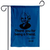 Drapeau de jardin signature Rip Betty White - Merci d'être un ami — Drapeaux décoratifs