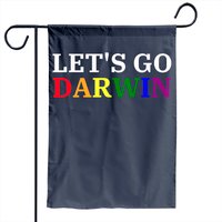 Drapeau de Jardin LGBT Lets Go Darwin pour Usage Extérieur — Drapeaux décoratifs