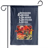 Drapeau de jardin Dungeons And Diners Drive-ins And Dives