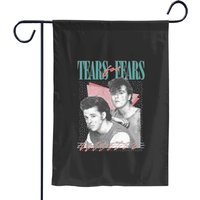 Drapeau de Jardin Vintage Années 80 Tears For Fears - Impression Recto Verso — Drapeaux décoratifs