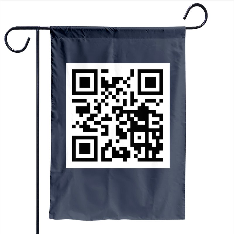 Rick Roll Qr Garden Flag — Decorative Flags