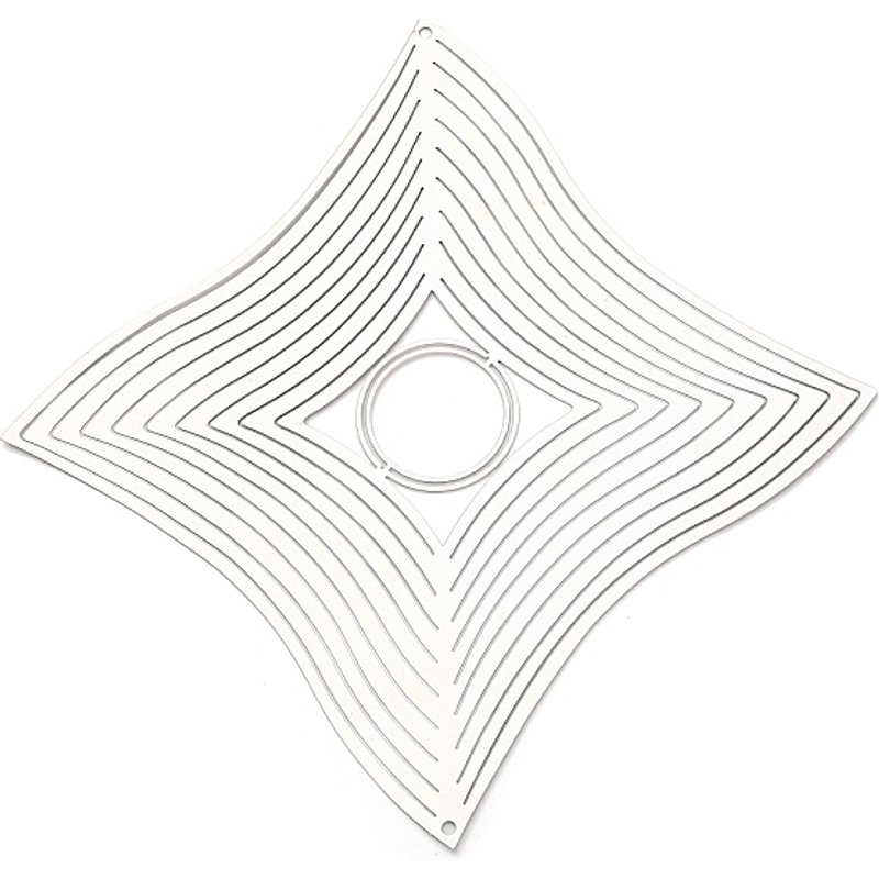 Charms et Liens Connecteurs en Acier Inoxydable Rhombus 201 — Accessoires pour bijoux